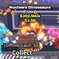 NUCLEARO DINOSSAURO 202,5 M S (Секретный персонаж) — Roblox, лот №238148