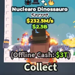 Nuclearo Dinossauro 232.5M a Sec, 4 traits on it (Секретный… — Roblox, лот №238168