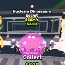 Nuclearo Dinossauro 60M s (Секретный персонаж) — Roblox, лот №238195