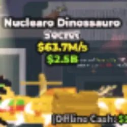 Nuclearo Dinossauro 63.7M s Gold secret (Секретный персонаж) — Roblox, лот №238197