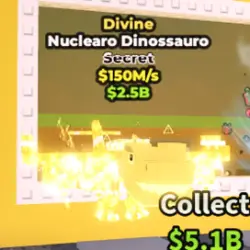 Nuclearo Dinossauro Divine 150 M s (Секретный персонаж) — Roblox, лот №238223