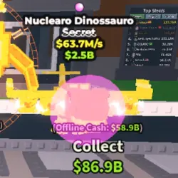 Nuclearo Dinossauro Gold $63.7M S (Секретный персонаж) — Roblox, лот №238226