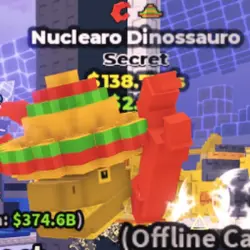 Nuclearo Dinossauro Gold 138.7 M s (Секретный персонаж) — Roblox, лот №238228