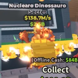 Nuclearo Dinossauro Gold 138.7M s (Секретный персонаж) — Roblox, лот №238229