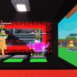 Nuclearo Dinossauro Rainbow Fireworks 330Mill! 3 Trait 1 Ex… — Roblox, лот №238242