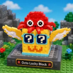 Octo Lucky Block (Summer персонаж) — Roblox, лот №238266