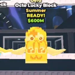 Octo Lucky Block GOLD (Summer персонаж) — Roblox, лот №238104