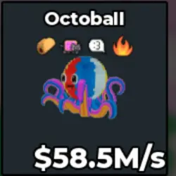 Octoball 58.5 M s - Quick (Секретный персонаж) — Roblox, лот №238157