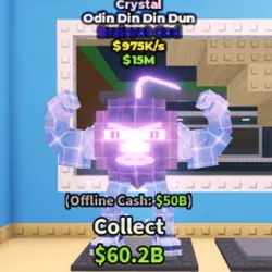 Odin Din Din Dun Crystal (Brainrot God персонаж) — Roblox, лот №238205