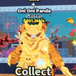 ONI ONI Panda (Secret + Gold) - 101.2M s (Секретный персона… — Roblox, лот №238367