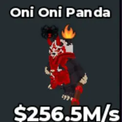 ONI ONI PANDA 256.5 M s (Секретный персонаж) — Roblox, лот №238371