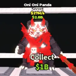 Oni Oni Panda 27 M s (Секретный персонаж) — Roblox, лот №238372