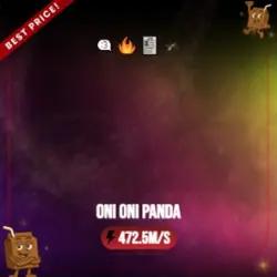 Oni Oni Panda 472.5M s (Секретный персонаж) — Roblox, лот №238378