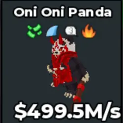 ONI ONI PANDA 499.5 M s (Секретный персонаж) — Roblox, лот №238379