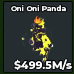 Oni Oni Panda ECLIPSE 499M s With Fire Trait (Секретный пер… — Roblox, лот №238281