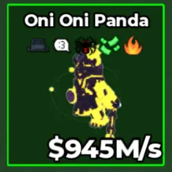 Oni Oni Panda Eclipse 945M s (Секретный персонаж) — Roblox, лот №238283