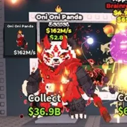 Oni Oni Panda with FIRE TRAIT (Секретный персонаж) — Roblox, лот №238287