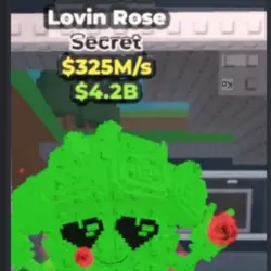 Only 277 exist very rare lovin rose (Секретный персонаж) — Roblox, лот №238292