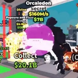 Orcaledon 160M (Bubble Gum Trait) (Секретный персонаж) — Roblox, лот №238337