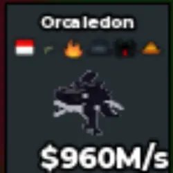 ORCALEDON 960 M S - SECRET - 5 TRAITs (Секретный персонаж) — Roblox, лот №238393