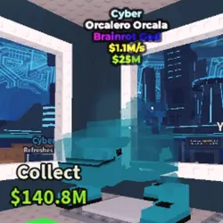 Orcalero Orcala Cyber 1,1M s - God Cyber (Brainrot God перс… — Roblox, лот №238427