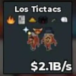 PA43# Los Tictacs 2.1B s - with bull and fire trait (Секрет… — Roblox, лот №238462