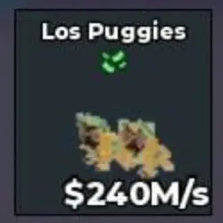 PA75# Los Puggies 240M s (Секретный персонаж) — Roblox, лот №238469