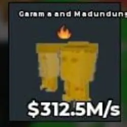 PA90# Gold Garama and Madundung 312.5M s - Fire trait (Секр… — Roblox, лот №238472