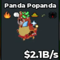 Panda Popanda 2,1B s+ With 8 Trait Handsome Clean (Секретны… — Roblox, лот №238545