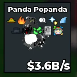 Panda Popanda 3.6B s (Секретный персонаж) — Roblox, лот №238556