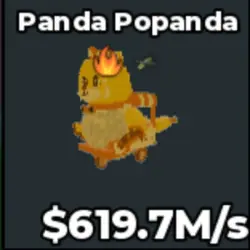 PANDA POPANDA 619.5 M s (Секретный персонаж) — Roblox, лот №238560