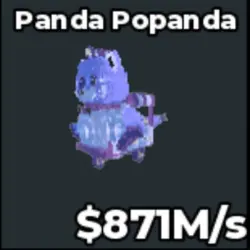 Panda Popanda 871 M s Crystal (Секретный персонаж) — Roblox, лот №238563