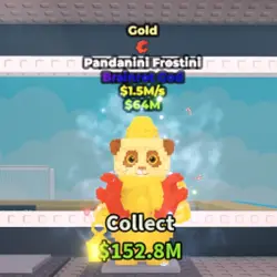 Pandanini Frostini Gold 1,5M s (Brainrot God персонаж) — Roblox, лот №238616