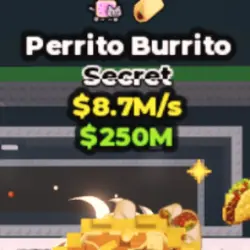 Perrito Burrito Gold 8.7 M s (Секретный персонаж) — Roblox, лот №238720