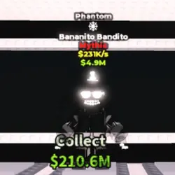Phantom Bananito Bandito 231 K s (Мифический персонаж) — Roblox, лот №238753