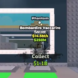 Phantom Bombardiro Vaccariro 14.5 M s (1 TRAIT) (Секретный … — Roblox, лот №238758