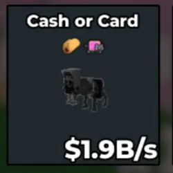 Phantom Cash or Card 1.9 B s (Секретный персонаж) — Roblox, лот №238798