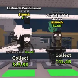 Phantom Girafini Raftini 216M s + La Grande Combinasion 120… — Roblox, лот №238871
