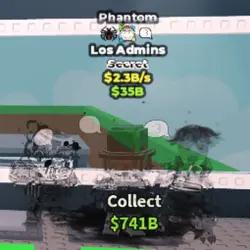 Phantom Los Admins ONLY 23 EXIST!!! - 2.3B s - Secret - Spi… — Roblox, лот №238914