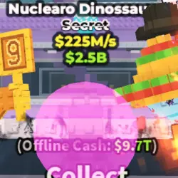 Phantom Nuclearo Dinossauro 225M s Bubblegum #191 (Секретны… — Roblox, лот №238950