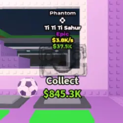 Phantom Ti Ti Ti Sahur 3.8 K s (BALL TRAIT) (Эпический перс… — Roblox, лот №238996