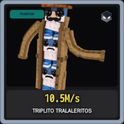 Phantom Triplito Tralaleritos 10.5M s (Секретный персонаж) — Roblox, лот №239008