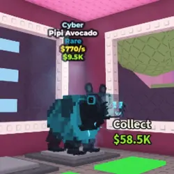 Pipi Avocado Cyber Very RARE (Редкий персонаж) — Roblox, лот №239100