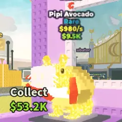 Pipi Avocado Divine Very RARE (Редкий персонаж) — Roblox, лот №239103