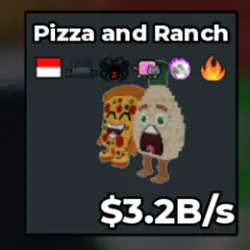 Pizza and Ranch 3.2B s (Секретный персонаж) — Roblox, лот №239183