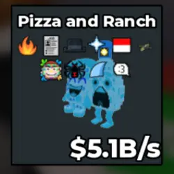 Pizza and Ranch 5.1B s (Секретный персонаж) — Roblox, лот №239195