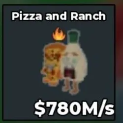 Pizza and Ranch 780M s with Fire Trait (Секретный персонаж) — Roblox, лот №239202