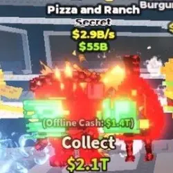 Pizza and Ranch Cursed $2.9B S (Секретный персонаж) — Roblox, лот №239210