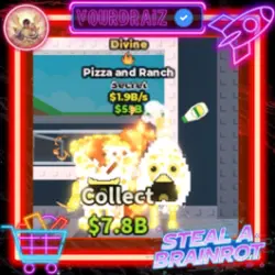 Pizza and Ranch Divine 1.9B s with Fire Trait (Секретный пе… — Roblox, лот №239213