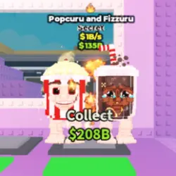 Popcuru and Fizzuru 1 B s (FIRE TRAIT) (Секретный персонаж) — Roblox, лот №239285
